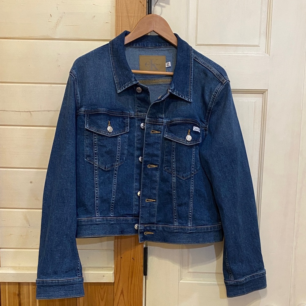 Calvin Klein Dark Blue Denim Jean Jacket